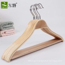 swivel hook laminated wooden clothes hangers